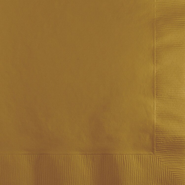 Solid Beverage Napkins gold